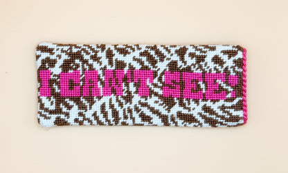 I Can't See Eyeglass Case Canvas